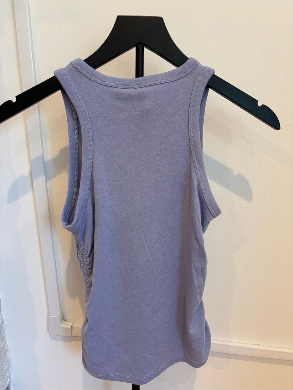 Cynthia Rowley Lavender Tank with Side Gather - Picture 3 of 5